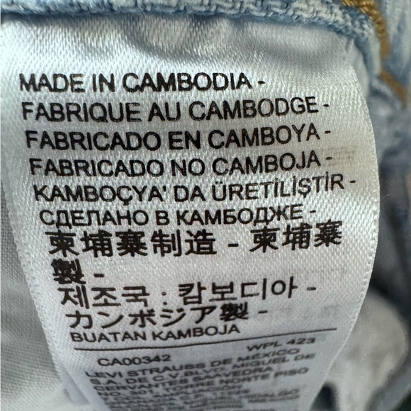 Levi's Ribcage Ankle Straight Leg Button Fly Size 29 100% Cotton - Picture 12 of 16